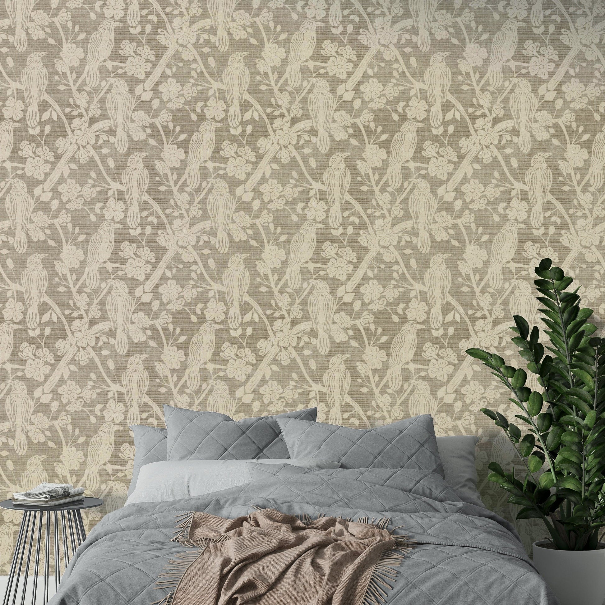 Blossom & Crow ivory wallpaper