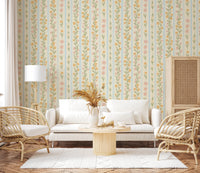 Blossom Stripes Wallpaper⁠
