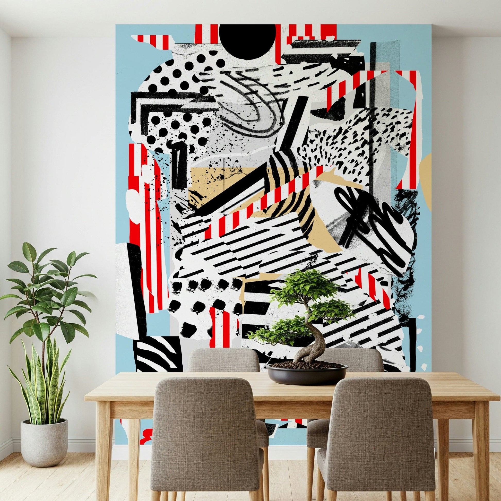 A beautiful seamless blue marble wallpaper mural for a modern home.

