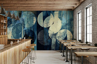 A beautiful modern art wall mural of delicate texture.