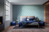 Artistic pastel rainbow wallpaper decor
