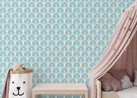 Blue aesthetic rainbow wallpaper style