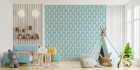 Warm pastel rainbow wall art design