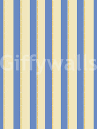Blue and yellow Candy stripes Wallpaper with a smooth surface and vivid tones.