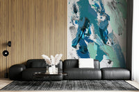 A serene flowing design wall mural for your decor.

