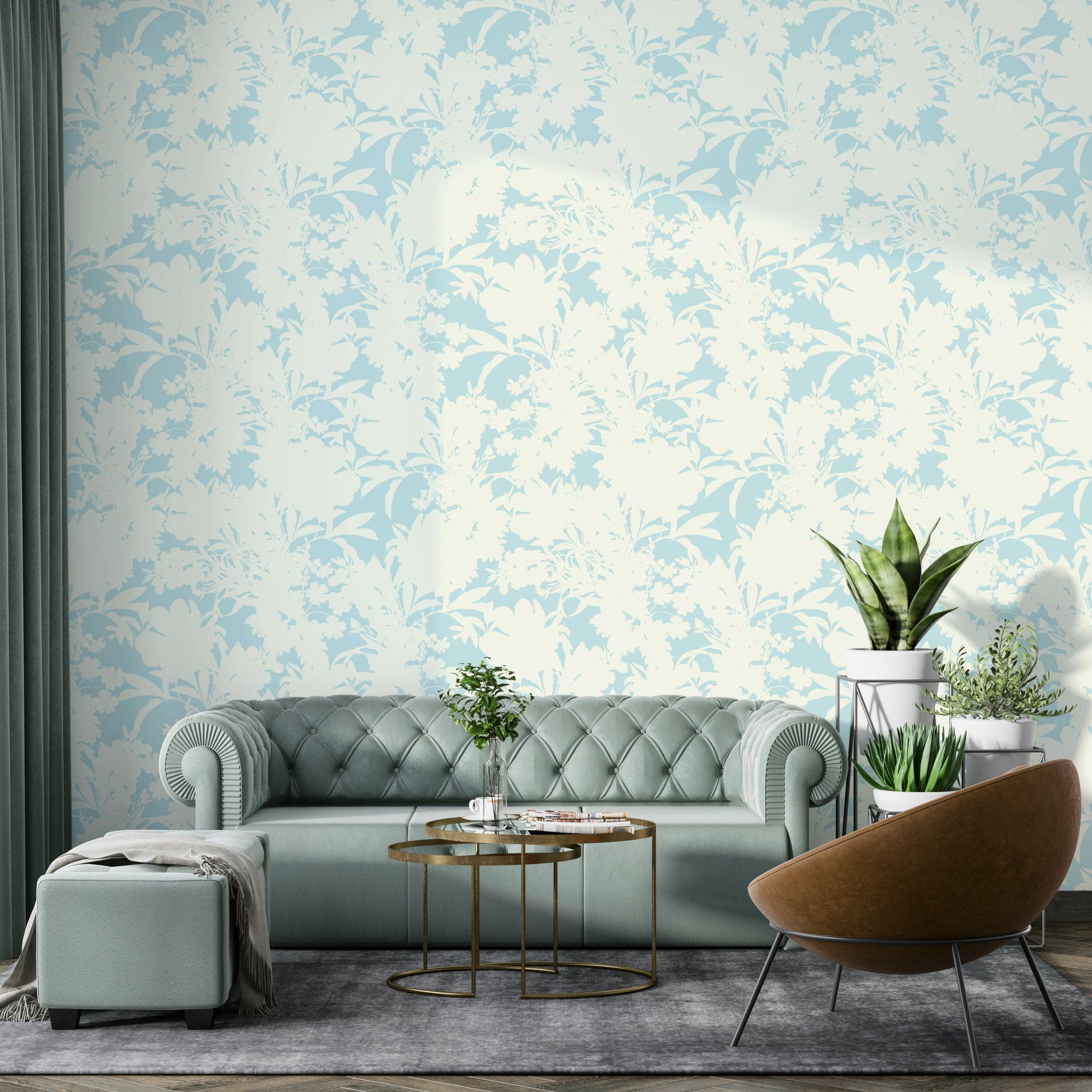 Bright Floral Shapes Wallpaper


