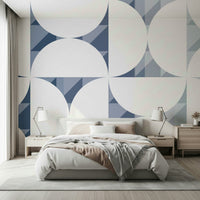 Blue Circle Dance Wall Mural - 2761196