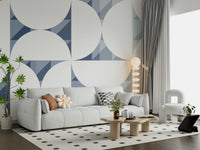 Blue Circle Dance Wall Mural - 2761196