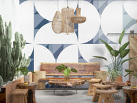 Blue Circle Dance Wall Mural - 2761196