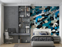 A serene color blend wall mural for your decor.

