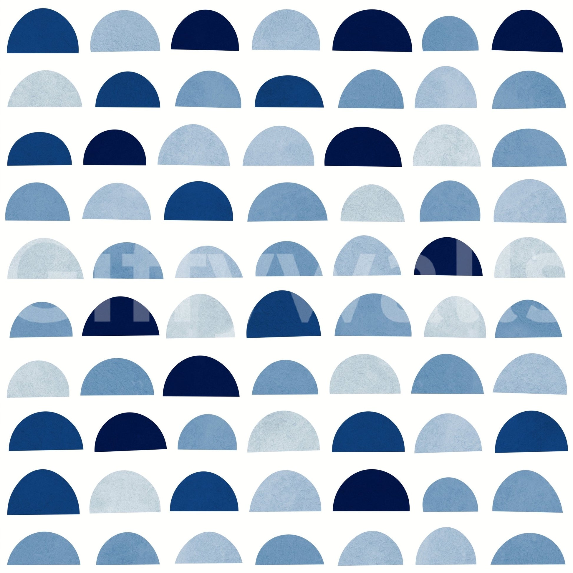 The Blue Half Moons mural makes a sophisticated and subtle statement.

