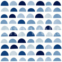 The Blue Half Moons mural makes a sophisticated and subtle statement.

