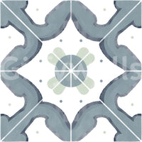 Wallpaper with a pattern of classic squares

