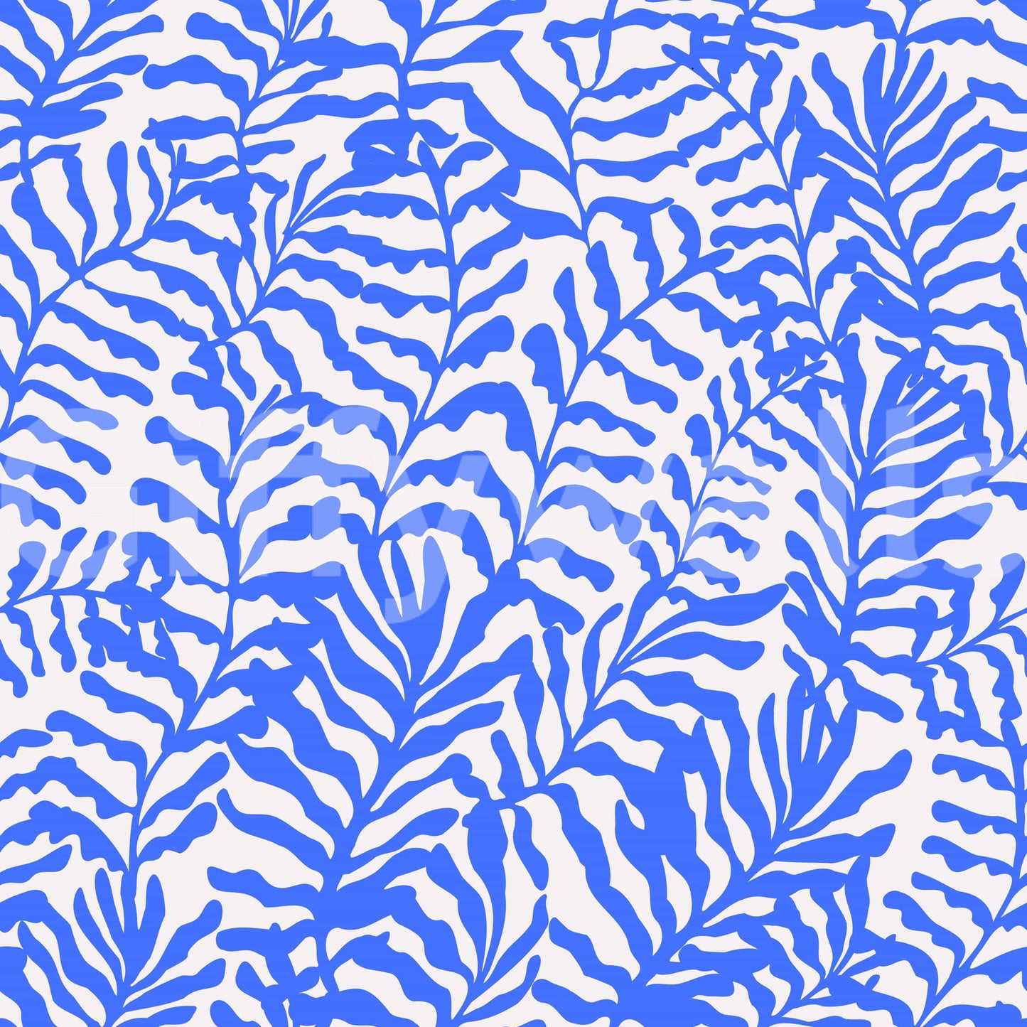 A seamless pattern of leaves on a wall

