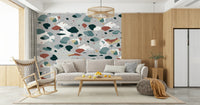 A classic abstract design wallpaper for walls.