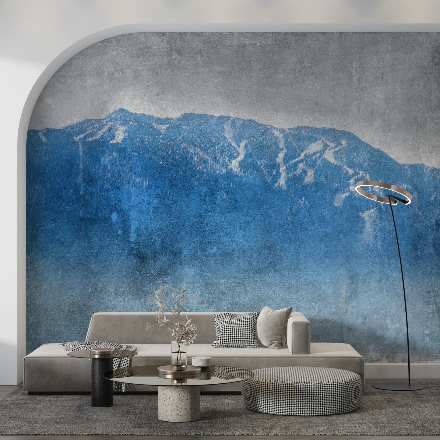 Blue Mountain Vista Wall Mural -2671431