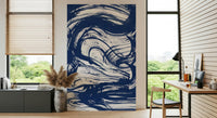 An artistic nature seascape mural for home decor.

