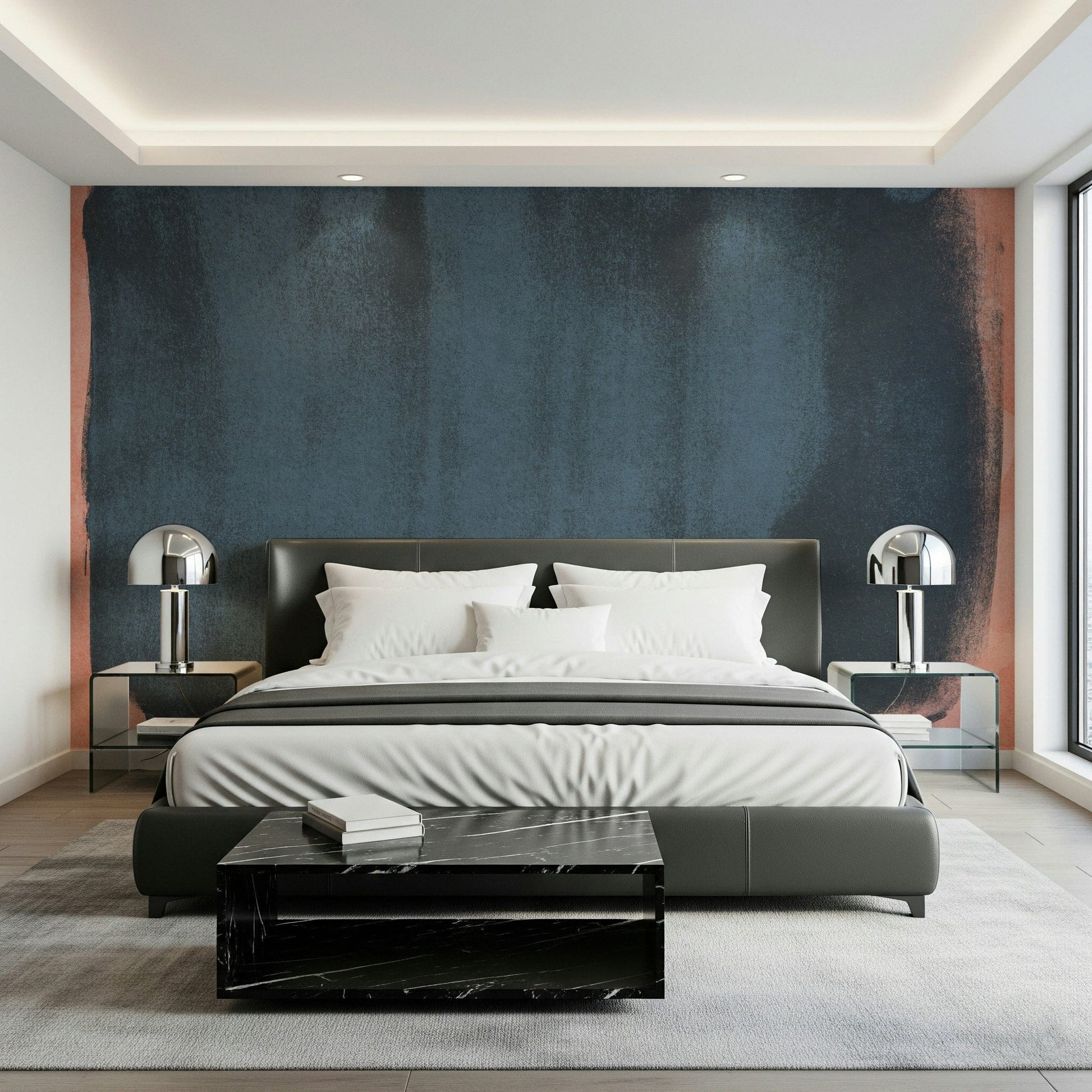 A beautiful abstract wash wallpaper mural with subtle watercolor effects.