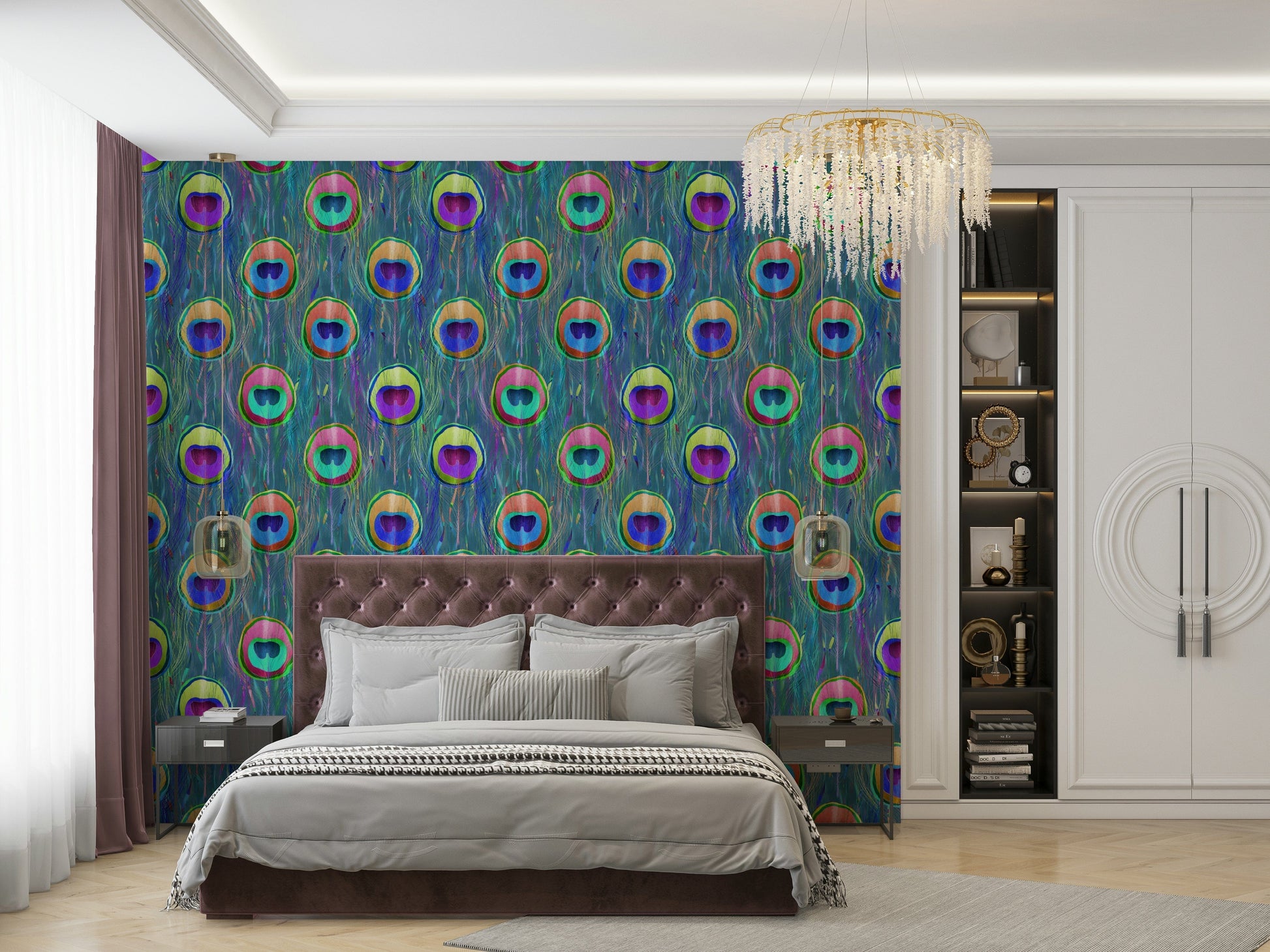 This wall art is perfect for adding a touch of exotic flair.

