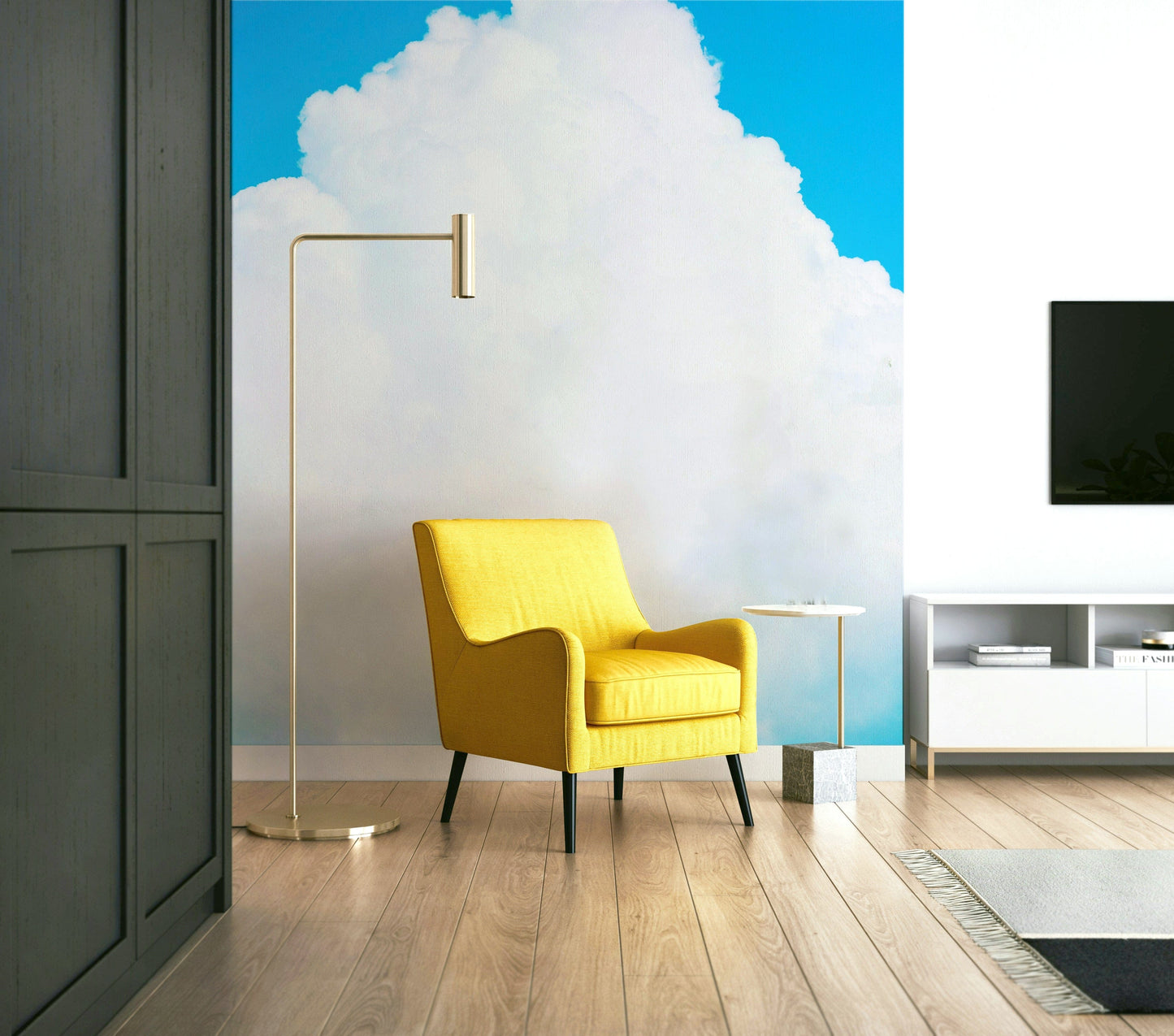 A classic cloud design wallpaper for walls.

