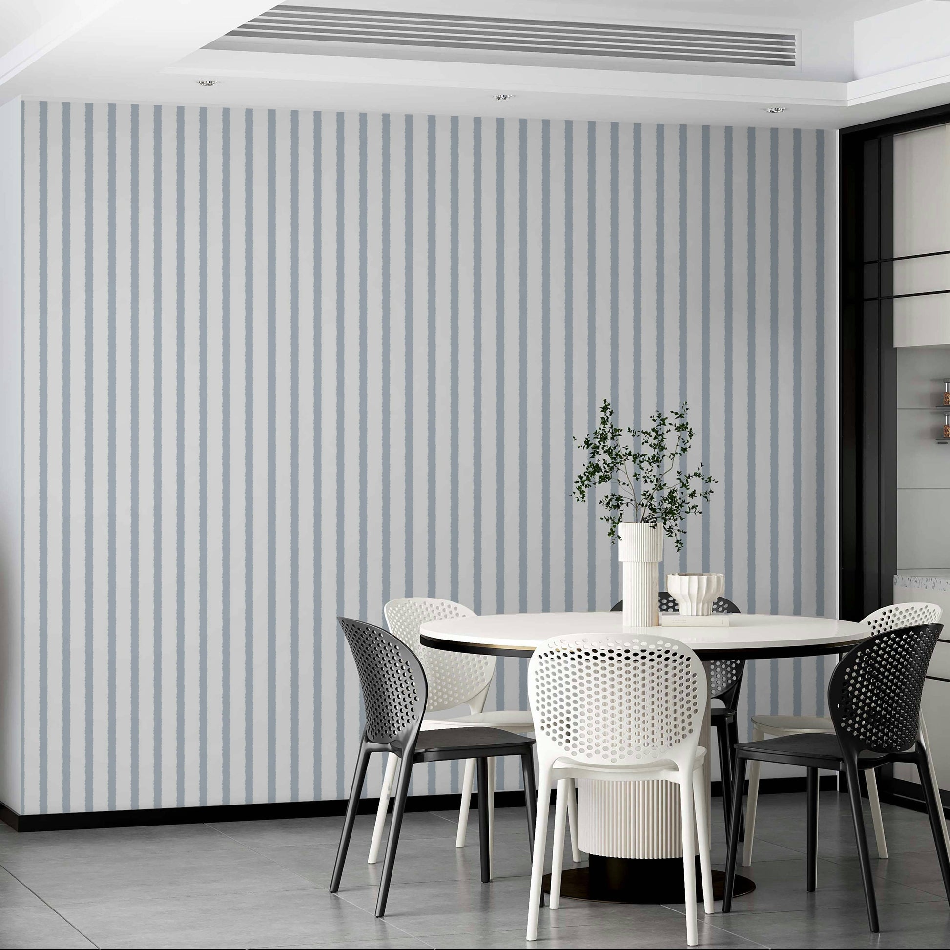 A classic organic stripe wallpaper for walls.

