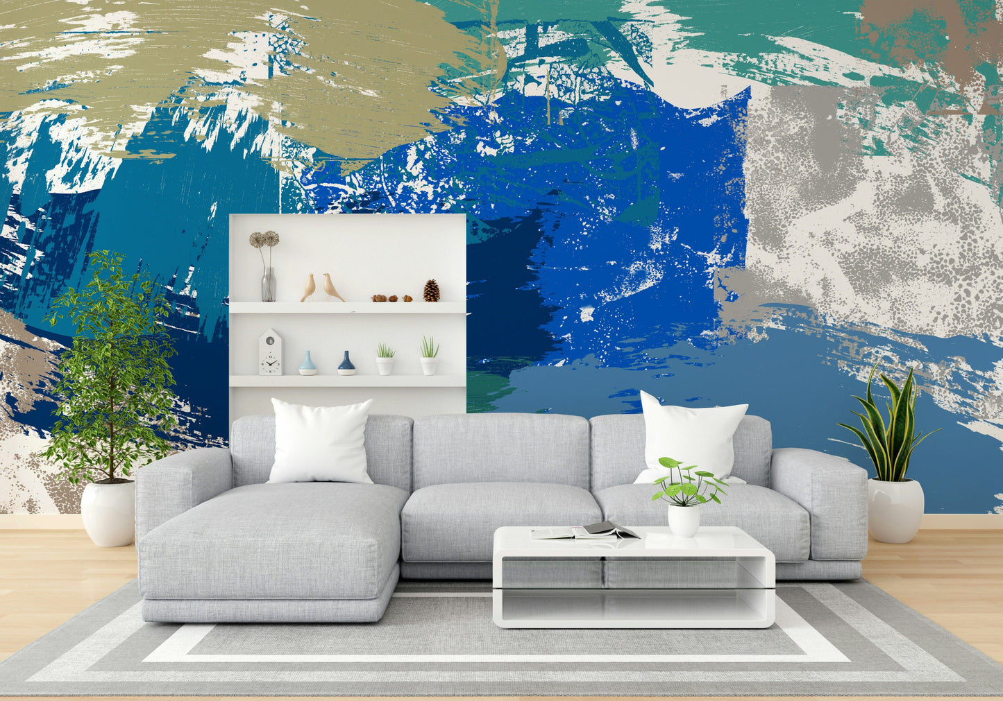 A contemplative rustic surface wallpaper mural for a feature wall.

