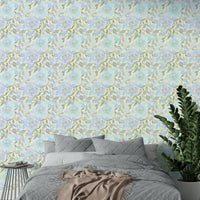 An artistic nature inspired mural for home decor.

