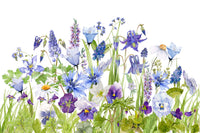 The wallpaper features a large floral pattern.

