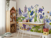 A calm and serene wall covering.

