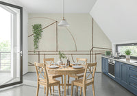 A contemplative gentle design wallpaper mural for a feature wall.