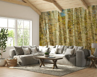 Gentle autumn trees mural wallpaper
