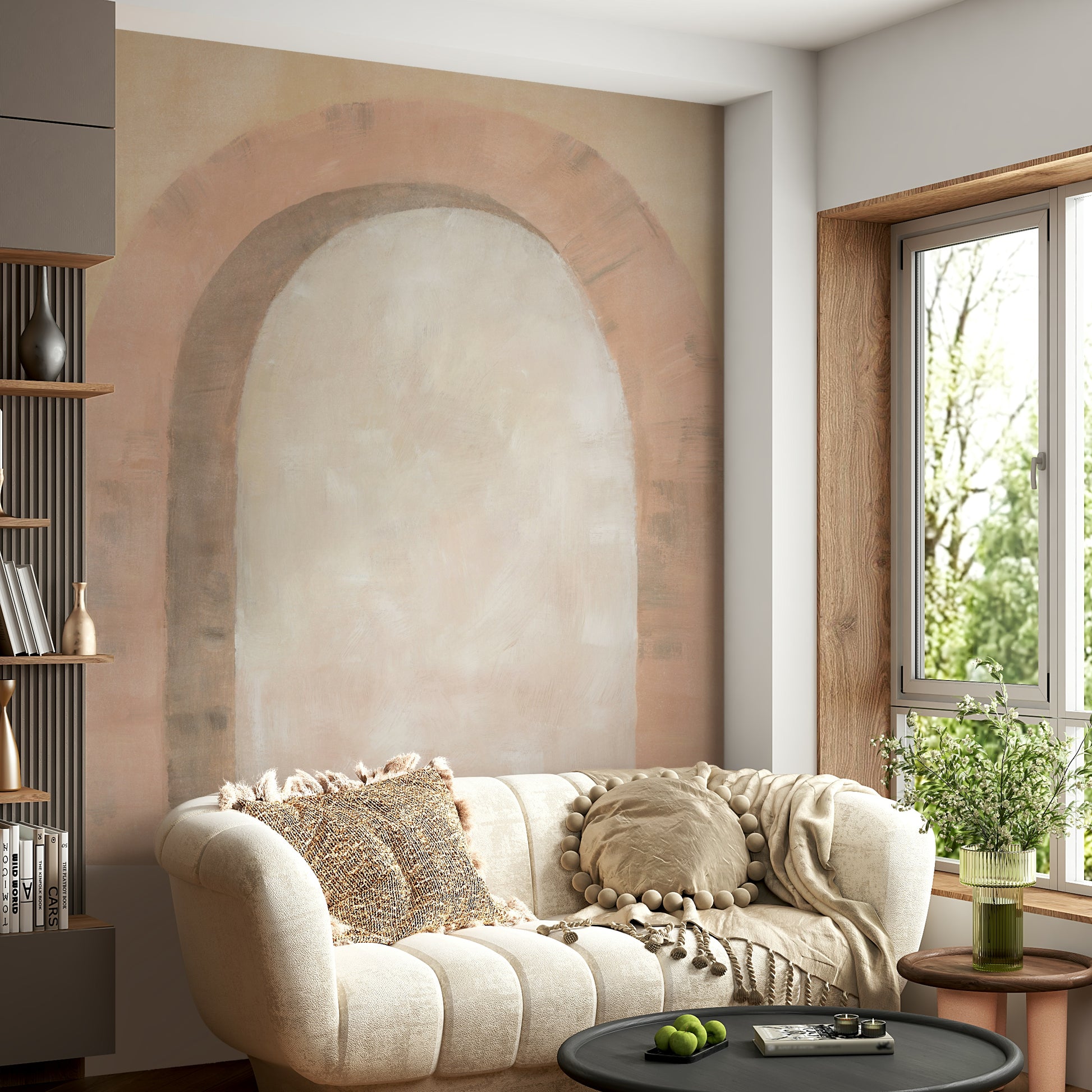 Elegant blush arches wall art

