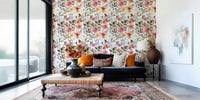 Soft wallpaper for walls Blush Bloom Echo rose print.