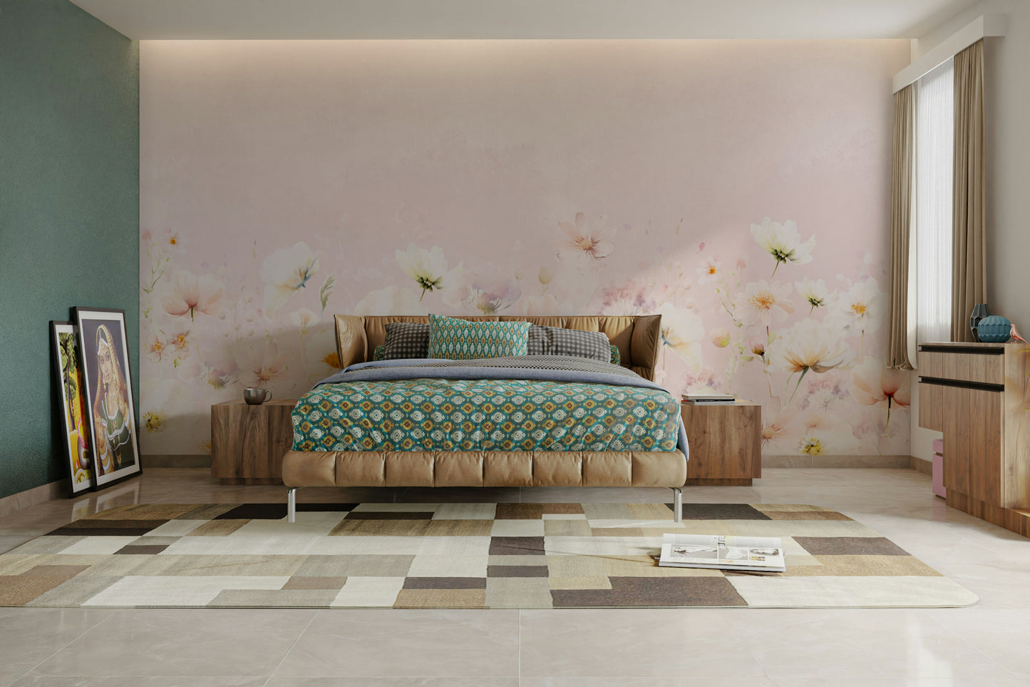 Easy to install wall mural

