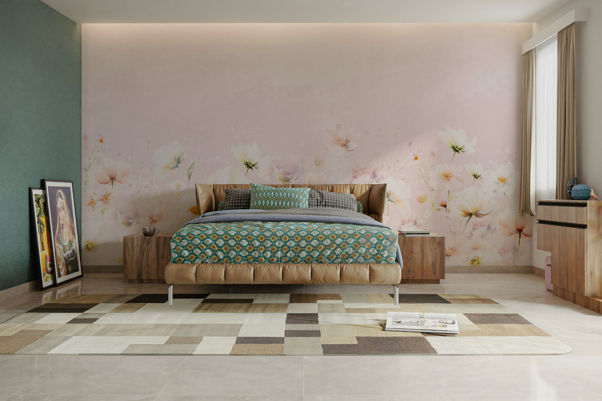 Easy to install wall mural


