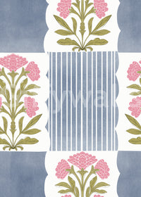 Two-tone pastel stripe wallpaper for bedrooms

