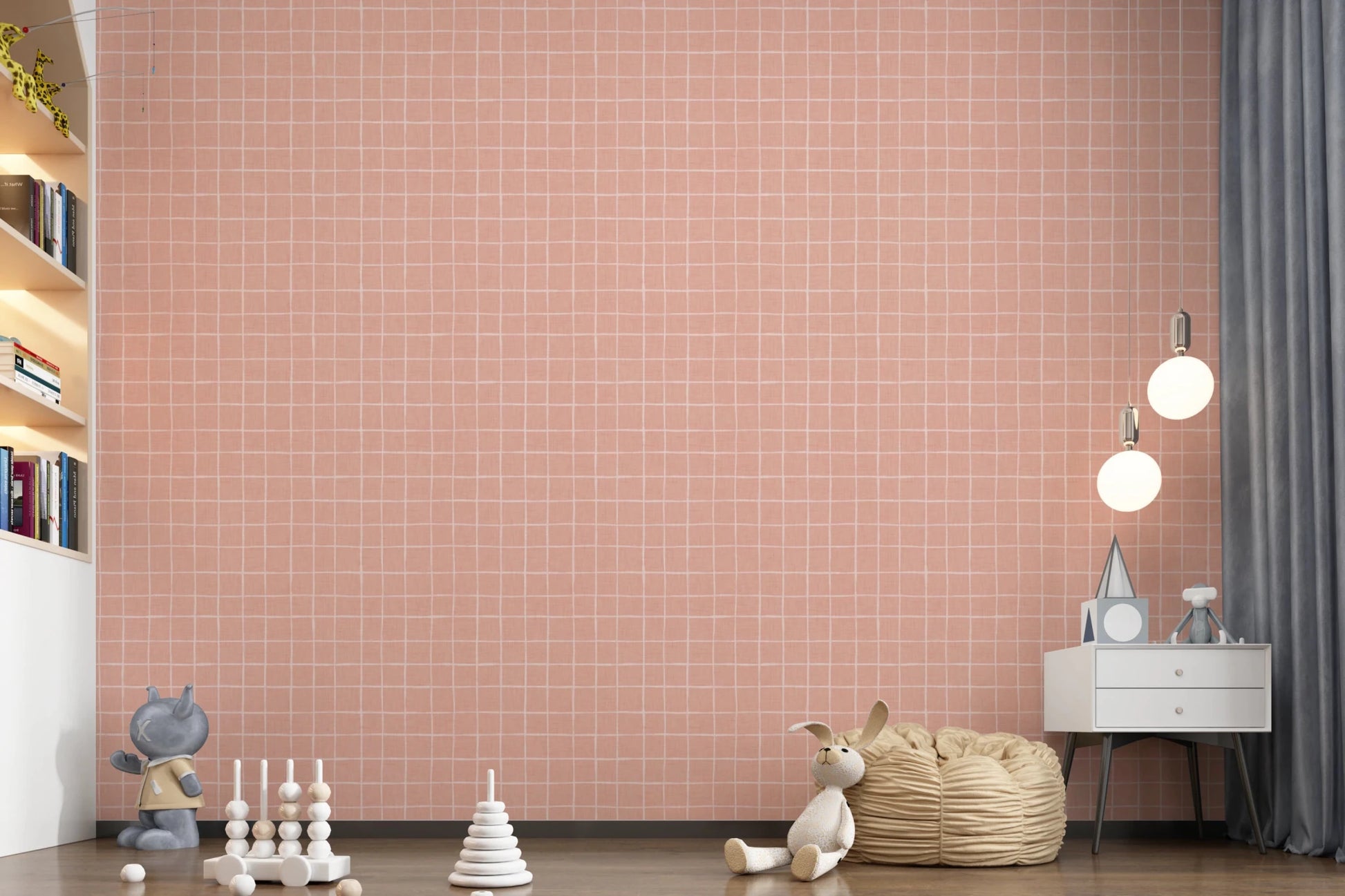 Blush Check Wallpaper⁠