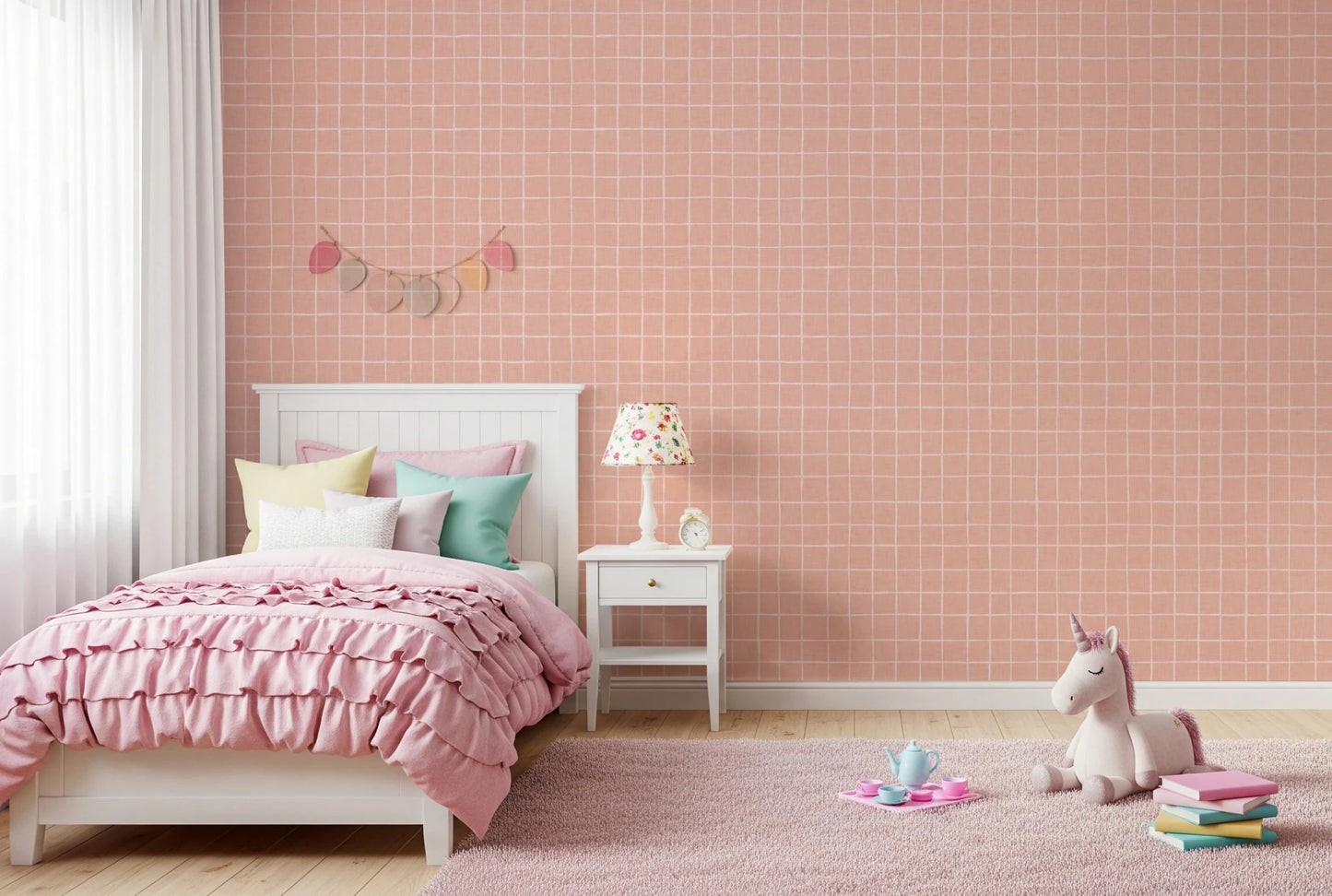 Blush Check Wallpaper⁠