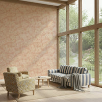 Layered floral shapes give depth to Blush Bloom Brushstrokes pattern.