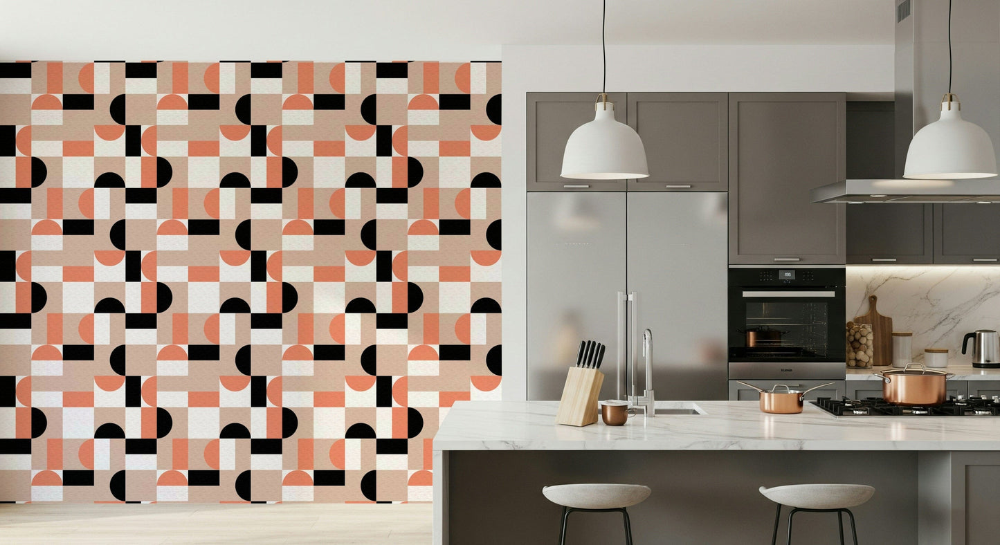 Blush Geometry Wallpaper⁠