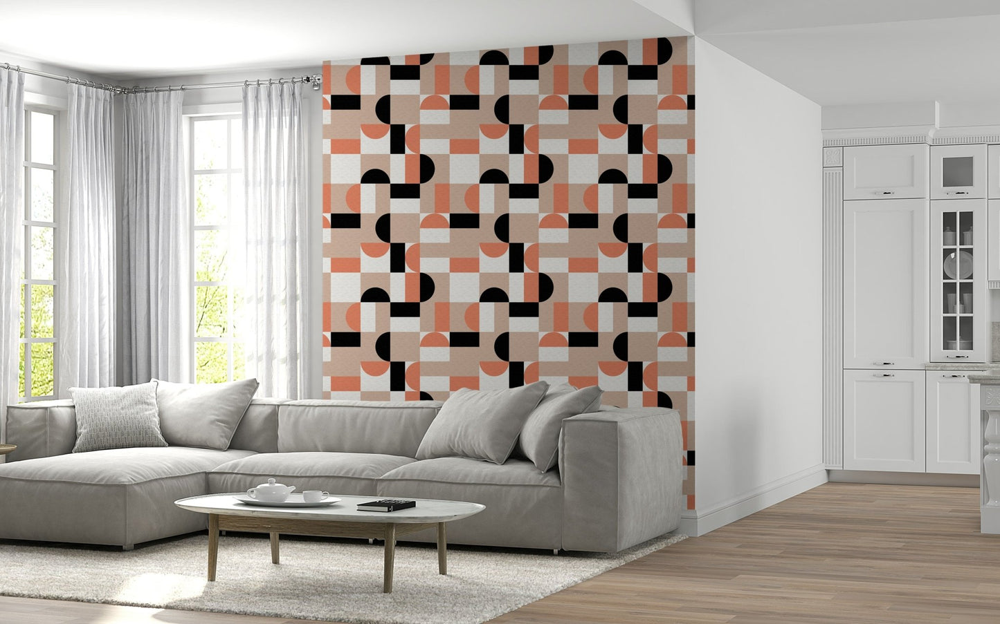 Blush Geometry Wallpaper⁠