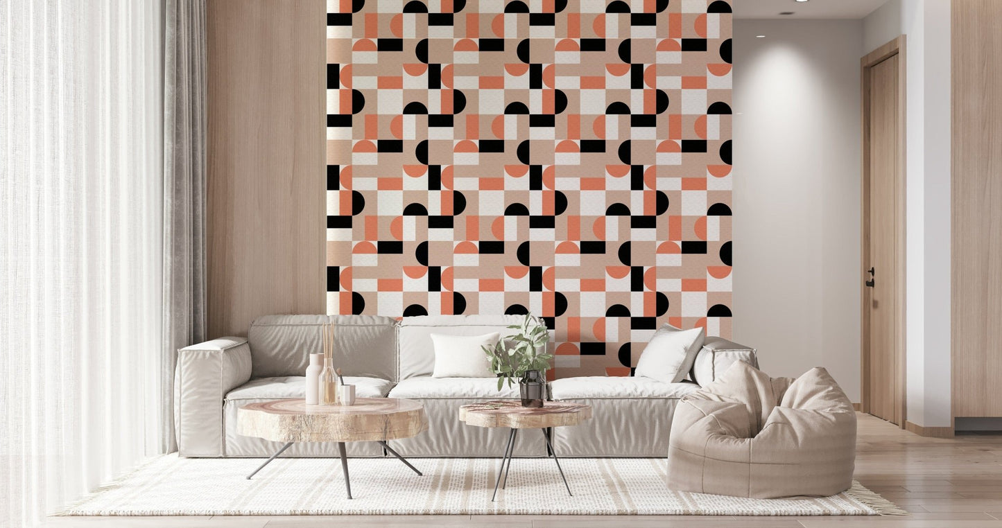 Blush Geometry Wallpaper⁠