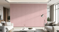 Blush Linen Grid Wallpaper⁠