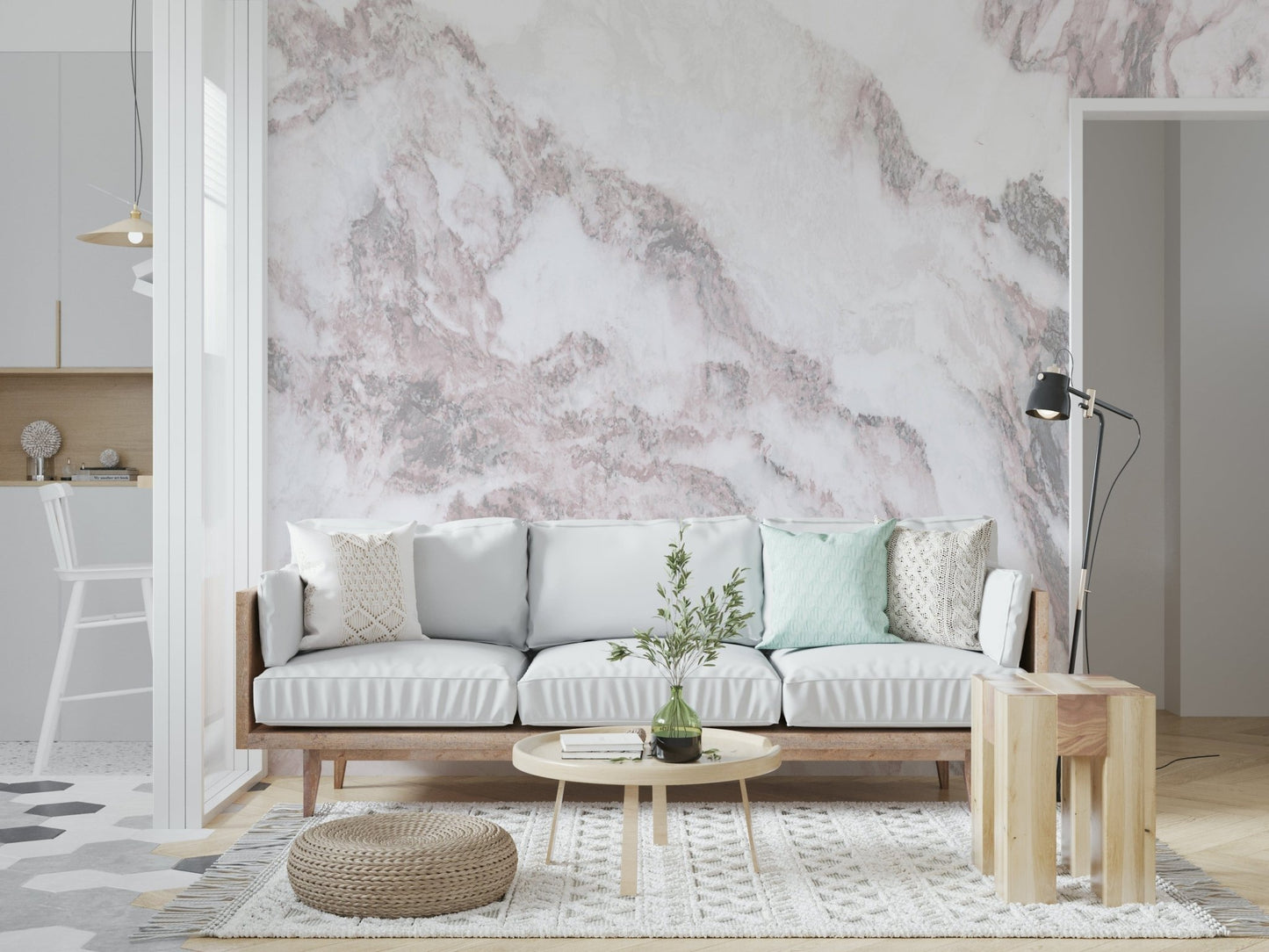 Blush Marble Elegance Wall Mural -2579023