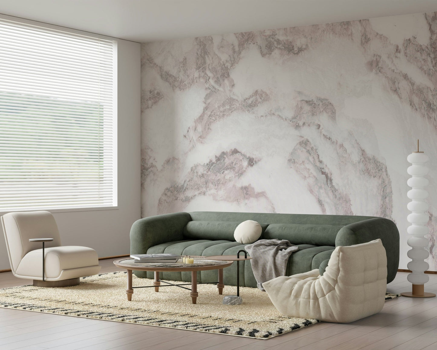 Blush Stone Texture Wall Mural - 2579021