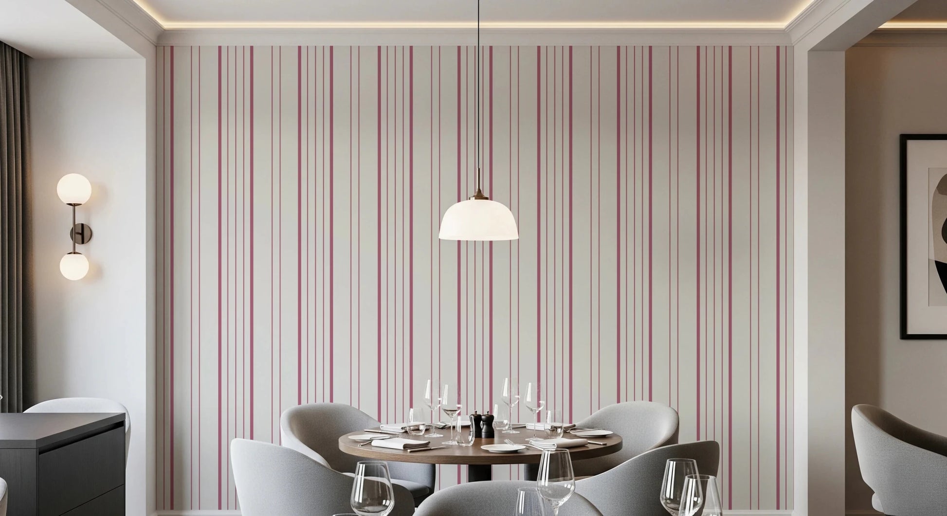 Blush Stripes Wallpaper⁠