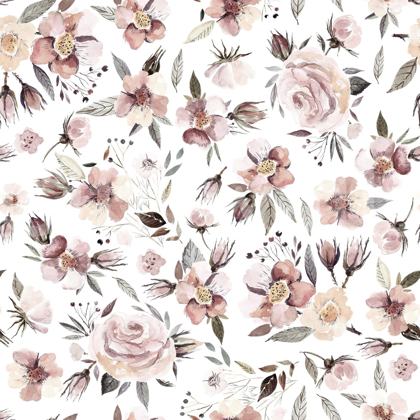 Blush Winter Bloom Wallpaper⁠