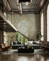 Warm tone geometric wallpaper

