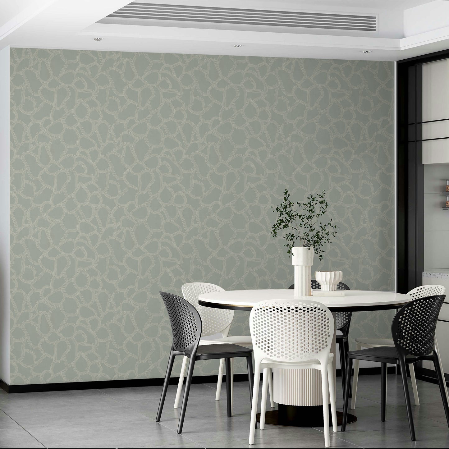 Boho line art wallpaper for wall spaces

