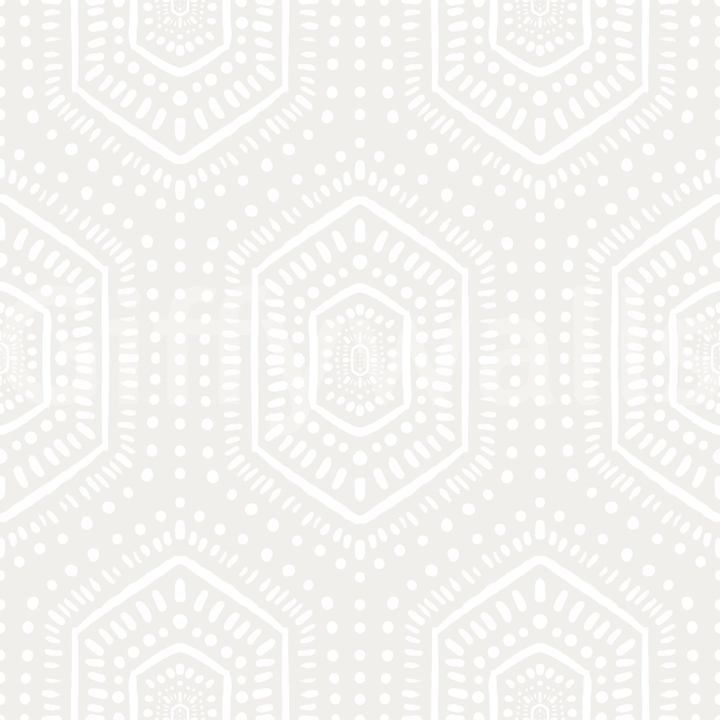 Patterned beige wallpaper mural for modern rustic rooms